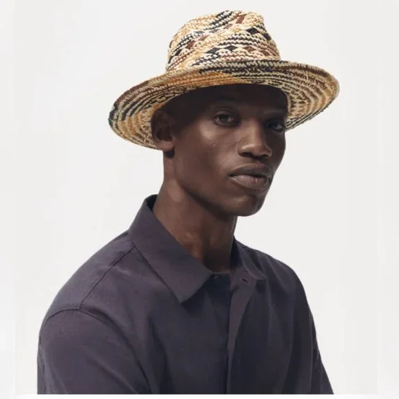 Zara | Accessories | Zara Mixed Woven Straw Hat M | Poshmark display picture 2
